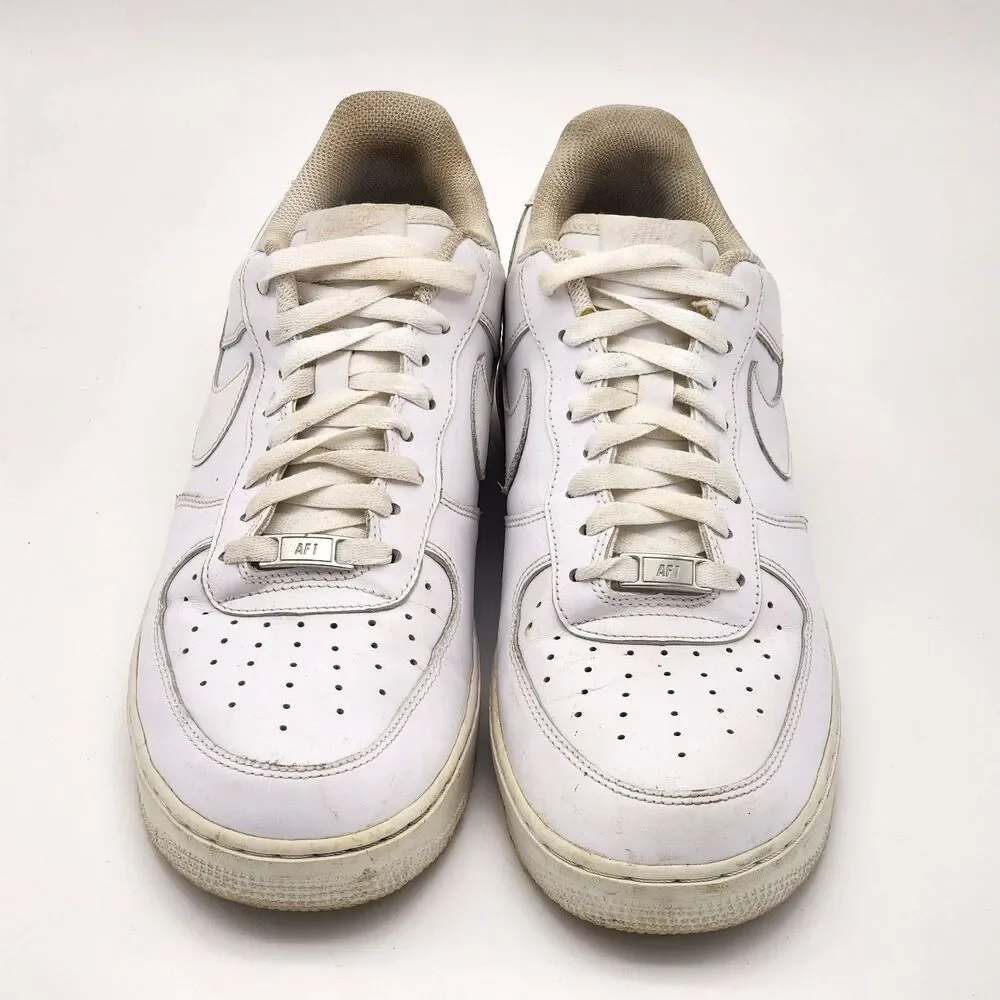 Nike Air Force 1 Low AF1 Sneakers Shoes Triple White Men's Size 11.5